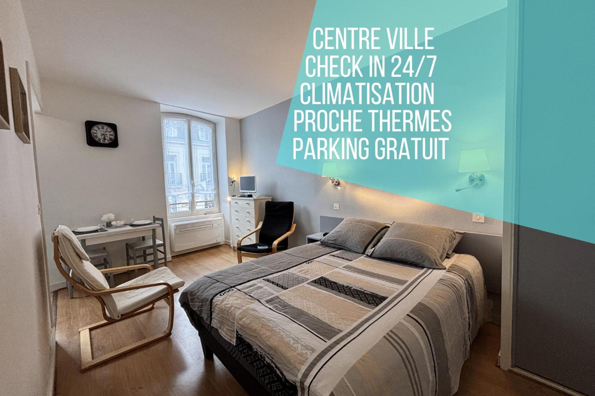 Le Sancy - Studio - 1 Lit - 2 Pers - Clim Châtel-Guyon Eksteriør billede